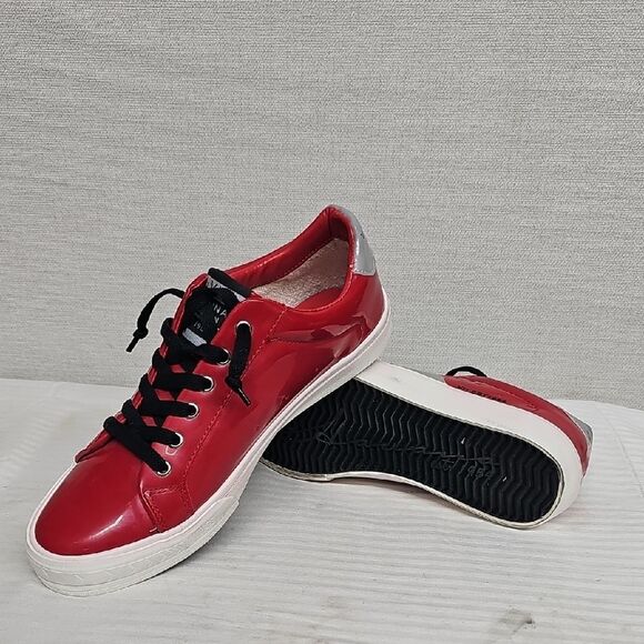 Vintage Havana Red and Silver Sneakers - Picture 1 of 10